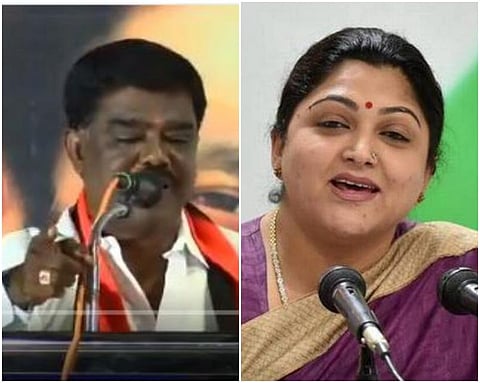 தரக்குறைவான மேடைப் பேச்சு: திமுக பேச்சாளருக்கு குஷ்பு கடும் கண்டனம்