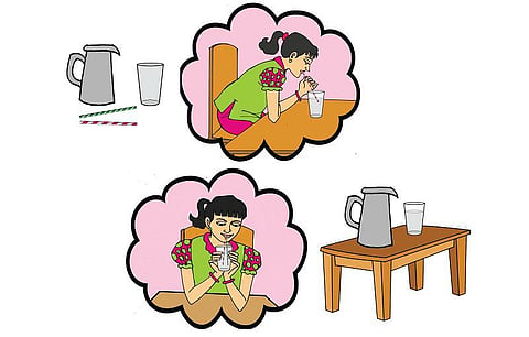 அறிவியல் மேஜிக்: தண்ணீரை உறிஞ்சாத குழல்!