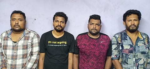 நுங்கம்பாக்கத்தில் குடிபோதையில் காவலரை தாக்கிய 4-பேர் கைது