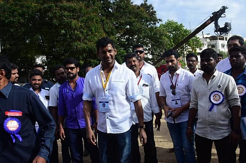 நடிகர் சங்க கட்டிடத்துக்காகத்தான் இவ்வளவு பெரிய போராட்டம்’’: விஷால்