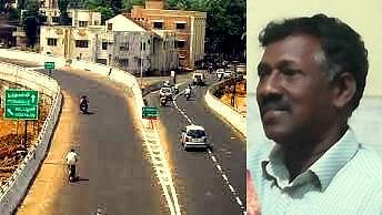 கத்திபாரா மேம்பாலத்தில் விபத்து: போலீஸ் எஸ்.ஐ லாரி மோதி பலி