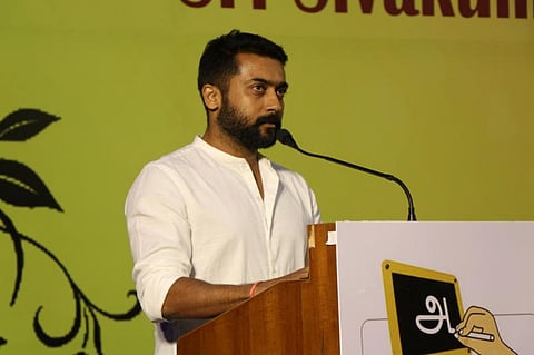 3 வயதிலே மும்மொழி; ஆசிரியரே இல்லாமல் நீட் தேர்வு: சூர்யா விமர்சனம்- முழு உரை