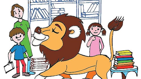 இடம் பொருள் மனிதர் விலங்கு: நூலகத்தில் சிங்கம்