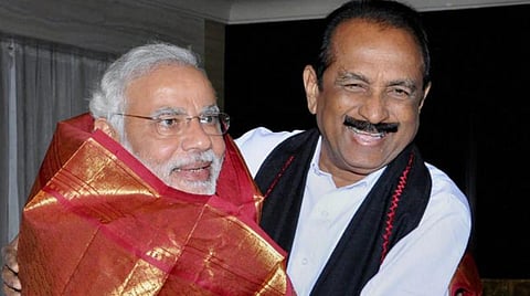 கன்னிப்பேச்சைத் தொடங்குகிறேன்: வைகோவின் நகைச்சுவைக்கு பிரதமர் மேசையைத் தட்டி வரவேற்பு