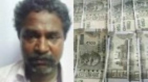 காசிமேட்டில் மீன் வாங்கிவிட்டு கள்ள நோட்டை மாற்ற முயன்றவர் கைது