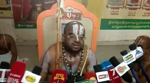 முஸ்லிம்கள் பற்றி தவறாகப் பேசியதாக ஸ்ரீவில்லிபுத்தூர் ஜீயருக்கு போலீஸ் சம்மன்