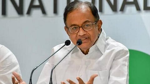 காங்கிரஸ் மூத்த தலைவர் ப.சிதம்பரம்: கோப்புப்படம்
