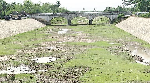 திருவாரூர், நாகை மாவட்ட கடைமடைப் பகுதிகளுக்கு மணல் திட்டு அகற்றும் பணியால் தண்ணீர் வருவது தாமதம்: நீண்டகால நெல் ரகங்களை பயிரிடுவதற்காக காத்திருக்கும் விவசாயிகள்