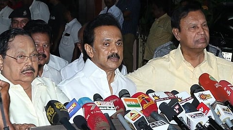 இந்தி விவகாரம்; அமித் ஷாவின் விளக்கத்தை ஏற்று திமுகவின் போராட்டம் தற்காலிகமாக ஒத்திவைப்பு: ஸ்டாலின்