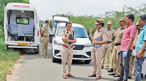 அமராவதி ஆற்றின் கரையோரத்தில் இளம்பெண் கழுத்து நெரித்து கொலை