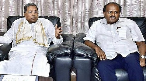 கர்நாடக முன்னாள் முதல்வர்கள் சித்தராமையா, ஹெச்.டி. குமாரசாமி : கோப்புப்படம்