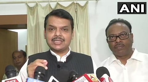 மகாராஷ்டிரா முன்னாள் முதல்வர் தேவேந்திர பட்னாவிஸ் : படம் ஏஎன்ஐ