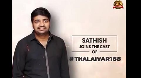 'தலைவர் 168' அப்டேட்: சதீஷ் ஒப்பந்தம்