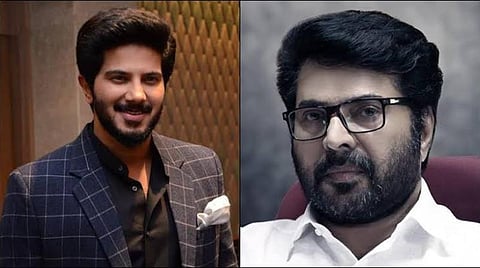 துல்கர் சல்மான், மம்மூட்டி : படம் உதவி | ட்விட்டர்.