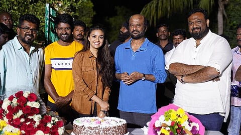 கீர்த்தி சுரேஷுக்கு 'தலைவர் 168' படக்குழு வாழ்த்து