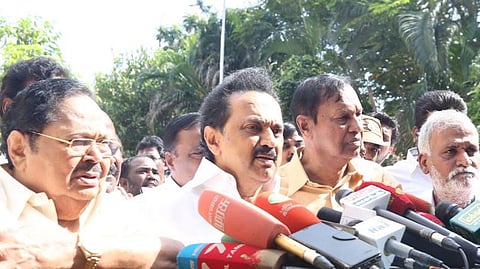 வாக்கு எண்ணிக்கையில் முறைகேடு; நீதிமன்றத்தை நாட உள்ளோம்: தேர்தல் ஆணையரைச் சந்தித்த பின் ஸ்டாலின் பேட்டி