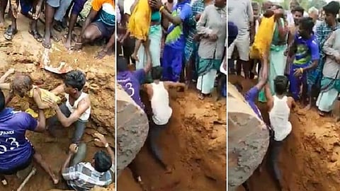 விழுப்புரம் அருகே வீடு கட்ட தோண்டப்பட்ட பள்ளத்தில் தவறி விழுந்த 4 வயது சிறுமி மீட்பு: துரிதமாக செயல்பட்ட இளைஞர்களுக்கு குவியும் பாராட்டு