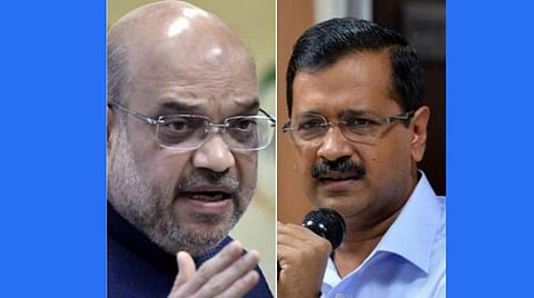 உள்துறை அமைச்சர் அமித் ஷா , டெல்லி முதல்வர் அரவிந்த் கேஜ்ரிவால் : கோப்புப்படம்