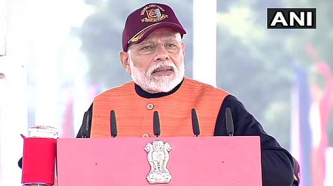 டெல்லியில் நடந்த நிகழ்ச்சியில் பிரதமர் மோடி பேசிய காட்சி : படம்
| ஏஎன்ஐ