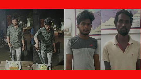 திருவள்ளூரில் பட்டாக்கத்தியால் பிறந்த நாள் கேக் வெட்டிய இளைஞர் கைது: நண்பர்களுக்கு போலீஸ் வலை