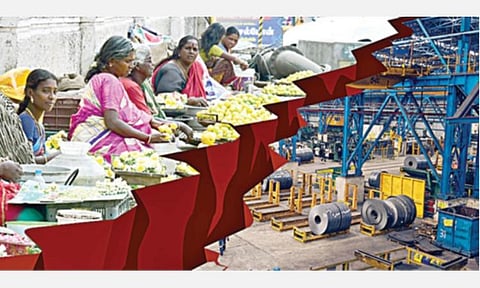 தொழில்துறை உற்பத்தி சரிவு: சில்லரை பணவீக்கம் 7.59 சதவீதமாக உயர்வு