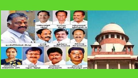 ஓபிஎஸ் உள்ளிட்ட 11 எம்எல்ஏக்கள் தகுதி நீக்க வழக்கு; சபாநாயகர் முடிவெடுக்கலாம்: உச்ச நீதிமன்றம் முடித்து வைப்பு