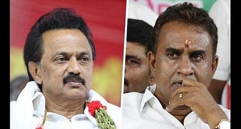 மு.க.ஸ்டாலின் - அமைச்சர் எஸ்.பி.வேலுமணி: கோப்புப்படம்
