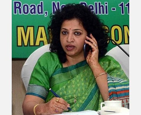 ம.பி. காங்கிரஸ் ஊடகப் பிரிவு தலைவர் ஷோபா ஓஜா.