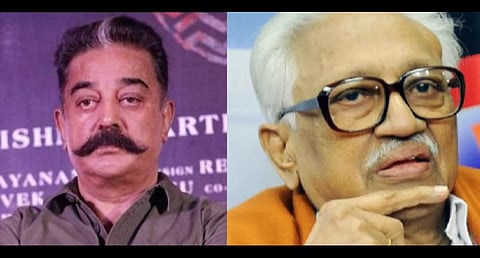 கமல்ஹாசன் - க.அன்பழகன்: கோப்புப்படம்