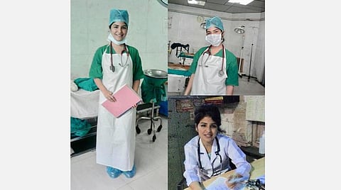 கரோனா நோயாளிகளுக்காக நர்ஸாக மாறிய நடிகை
