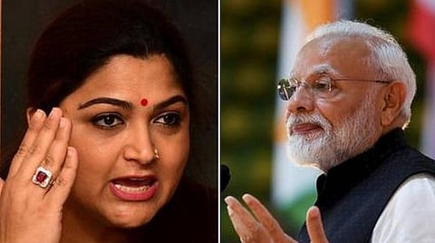 இதைச் செய்வதால் நாம் கோவிட்டை வீழ்த்தி விடுவோமா? பிரதமர் மோடியின் பேச்சைச் சாடிய குஷ்பு