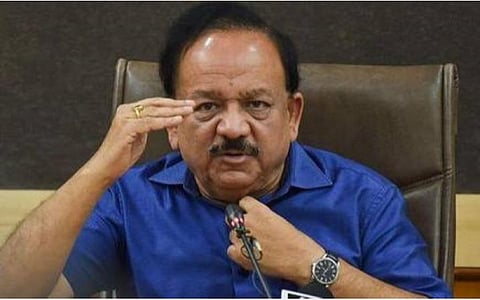 மத்திய சுகாதாரத் துறை அமைச்சர் ஹர்ஷ் வர்தன்.