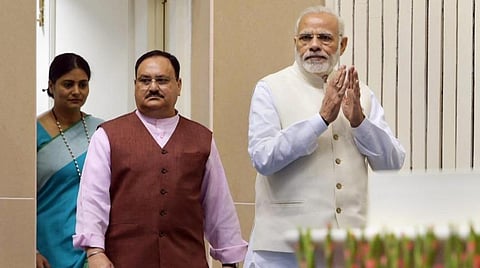 பாஜக தலைவர் ஜே.பி. நட்டா, பிரதமர் மோடி: கோப்புப்படம்