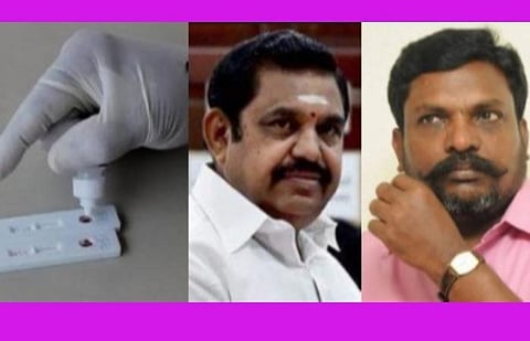 ரூ.400க்கு சென்னையில் உள்ள நிறுவனத்திடம் ரேபிட் கருவிகளை வாங்கி தமிழக அரசுக்கு ரூ.600க்கு விற்ற இடைத்தரகு கம்பெனி: ஏன் இப்படி நடந்தது?-திருமாவளவன் கேள்வி