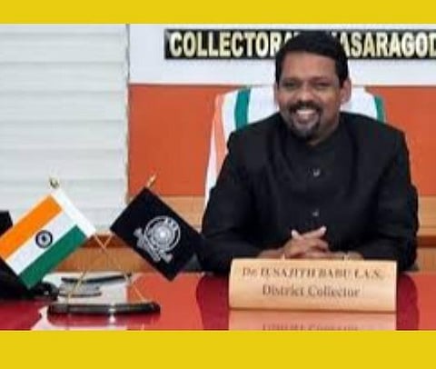 காசர்கோடு ஆட்சியர் சஜித் பாபு : படம் உதவி ஃபேஸ்புக்
