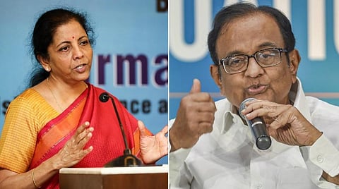 நிதியமைச்சர் நிர்மலா சீதாராமன், காங்கிரஸ் மூத்த தலைவர் ப.சிதம்பரம் : கோப்புப்படம்