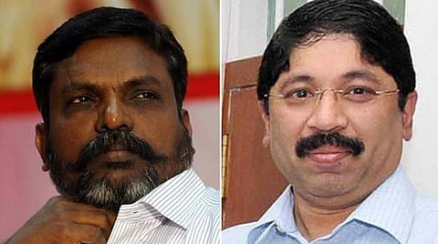 இது தோழமை சுட்டுதல்: தயாநிதி மாறன் பேச்சுக்கு திருமாவளவன் எதிர்ப்பு