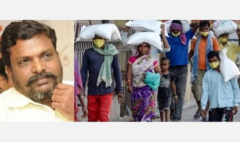 புலம் பெயர் தொழிலாளர்கள் அவலம்: மத்திய, மாநில அரசுகளை கண்டித்து இணையவழி ஆர்ப்பாட்டம்: திருமாவளவன்