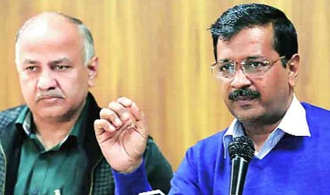 டெல்லி முதல்வர் அரவிந்த் கேஜ்ரிவால், துணை முதல்வர் மணிஷ் ஷிசோடியா: கோப்புப்படம்