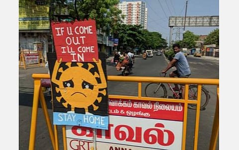 கரோனா வைரஸ் தொற்றால் வீடுகளில் தனிமையில் இருப்போர் வெளியில் வந்தால் நடவடிக்கை: மாநகராட்சி ஆணையர் எச்சரிக்கை