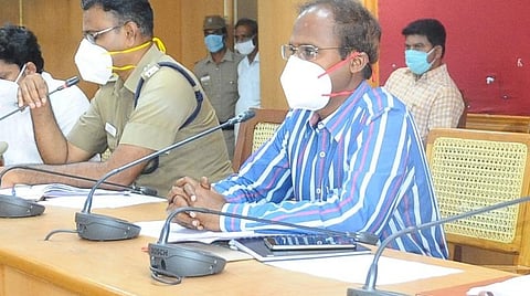 அனைத்துத்துறை அதிகாரிகளுடன் ஆலோசனைக்கூட்டம் ஆட்சியர் அண்ணாதுரை தலைமையில் நடைபெற்றது.