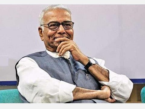 பாஜக முன்னாள் தலைவர் யஸ்வந்த் சின்ஹா : கோப்புப்படம்