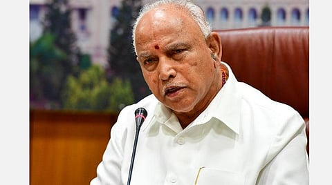 கர்நாடக முதல்வர் பி.எஸ்.எடியூரப்பா: கோப்புப்படம்