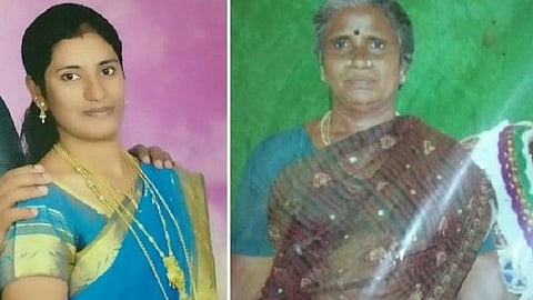 சினேகா (இடது), ராஜகுமாரி (வலது)