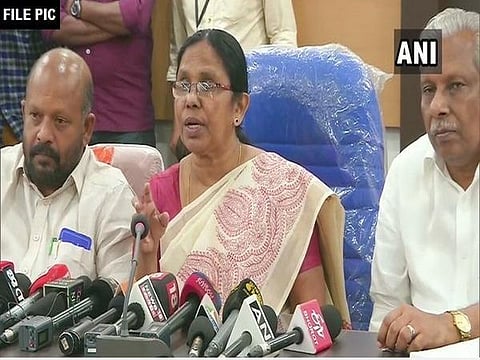 கேரள சுகாதாரத்துறை அமைச்சர் கே.கே.சைலஜா : கோப்புப்படம்