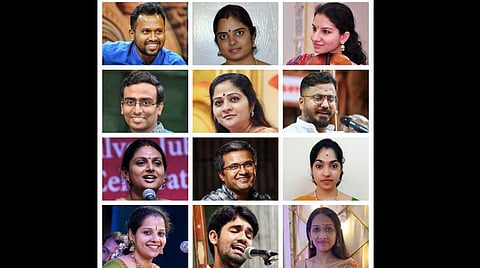 மியூசிக் கார்னிவல் நடத்தும் குழுவினர்