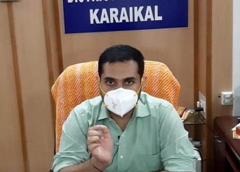 மாவட்ட ஆட்சியர் அர்ஜூன் சர்மா.