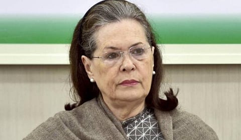காங்கிரஸ் தலைவர் சோனியா காந்தி : கோப்புப் படம்.