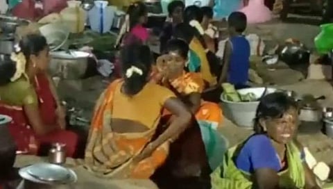 மழை பெய்து விவசாயம் செழிக்க வேண்டி கடலாடி அருகே பெண்கள் நூதன வழிபாடு