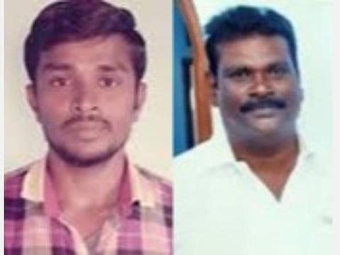 கொலையான செல்வன், அதிமுக பிரமுகர் திருமணவேல்.